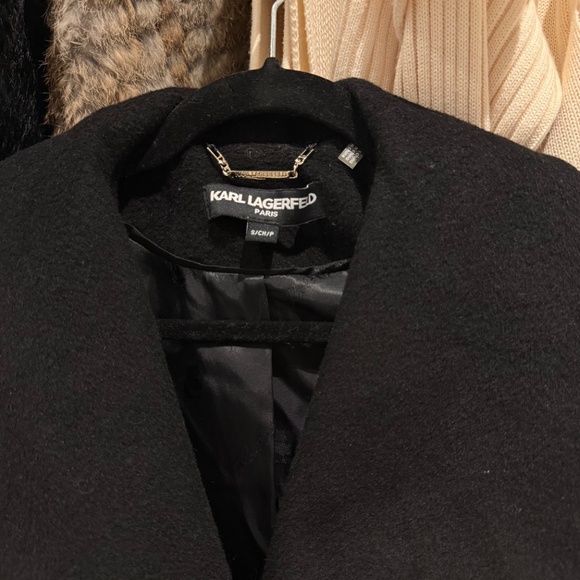 Karl Lagerfeld Military Wool Coat Size S - Picture 2 of 8